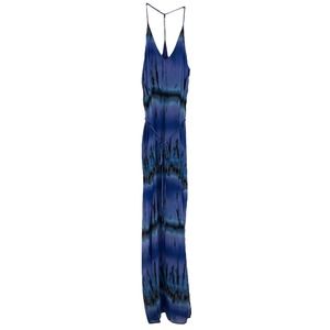 Rory Beca Tie Dye Thea Maxi Dress Size XS Purple Blue Ombre Sheer Beach Revolve